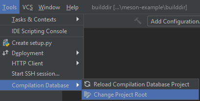 Change the project root