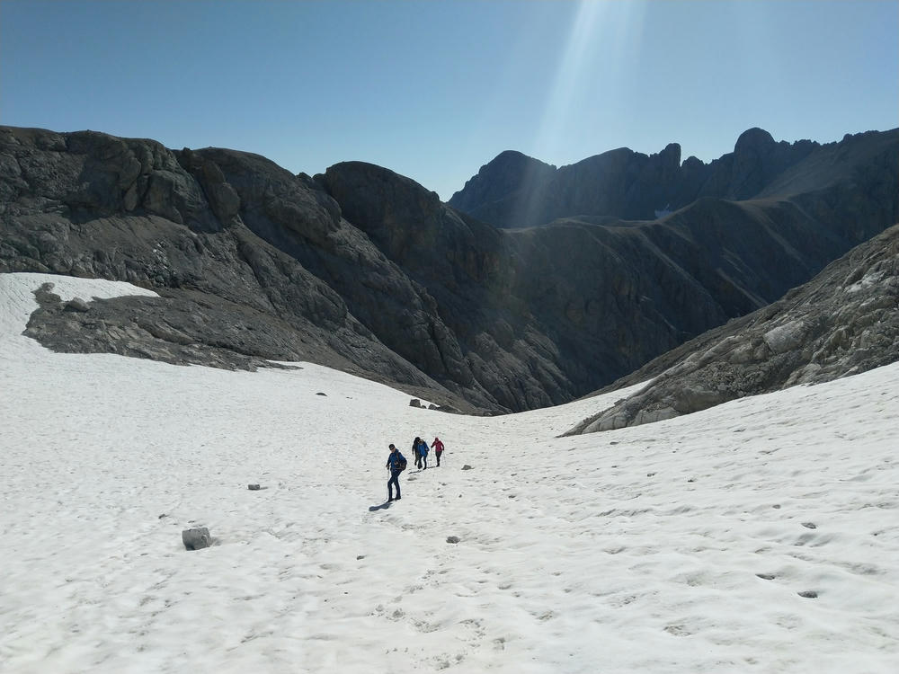 Our group on the Edelgries glacier
