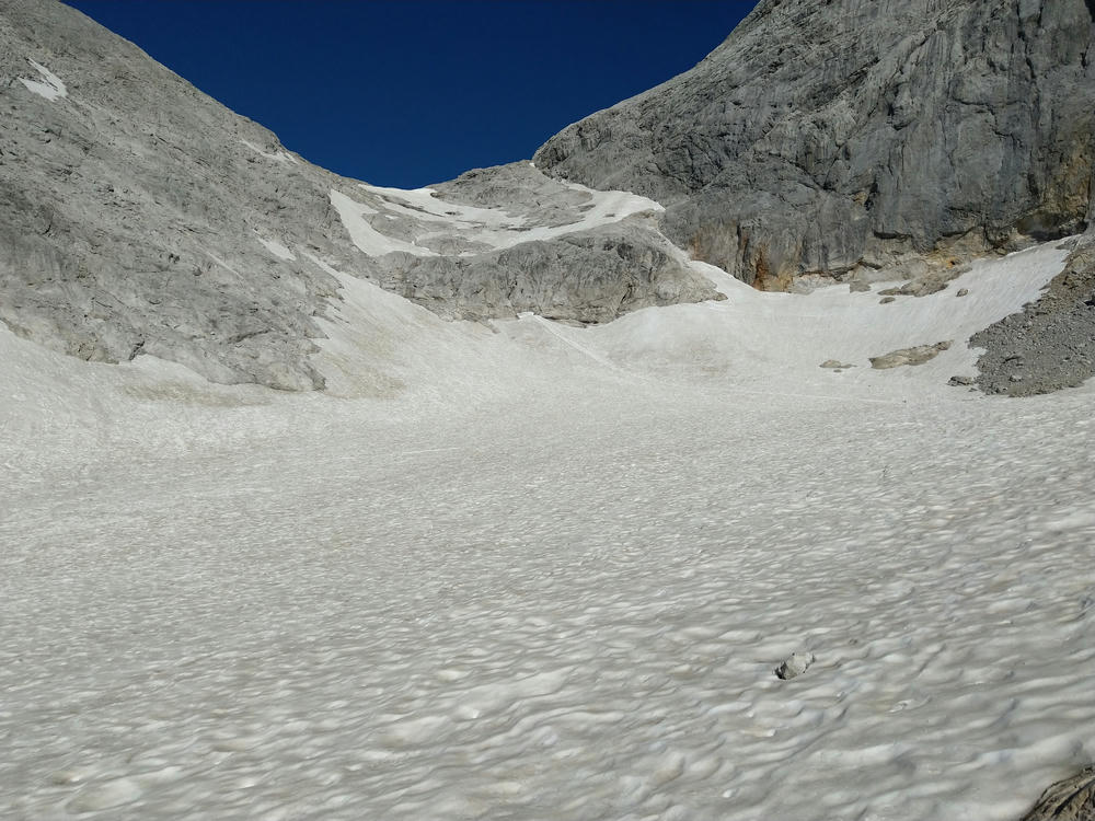 Edelgries glacier, looking at last year's route